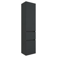 HOCHSCHRANK 40/185/35 cm  - Silberfarben/Graphitfarben, Basics, Holzwerkstoff/Kunststoff (40/185/35cm) - Held