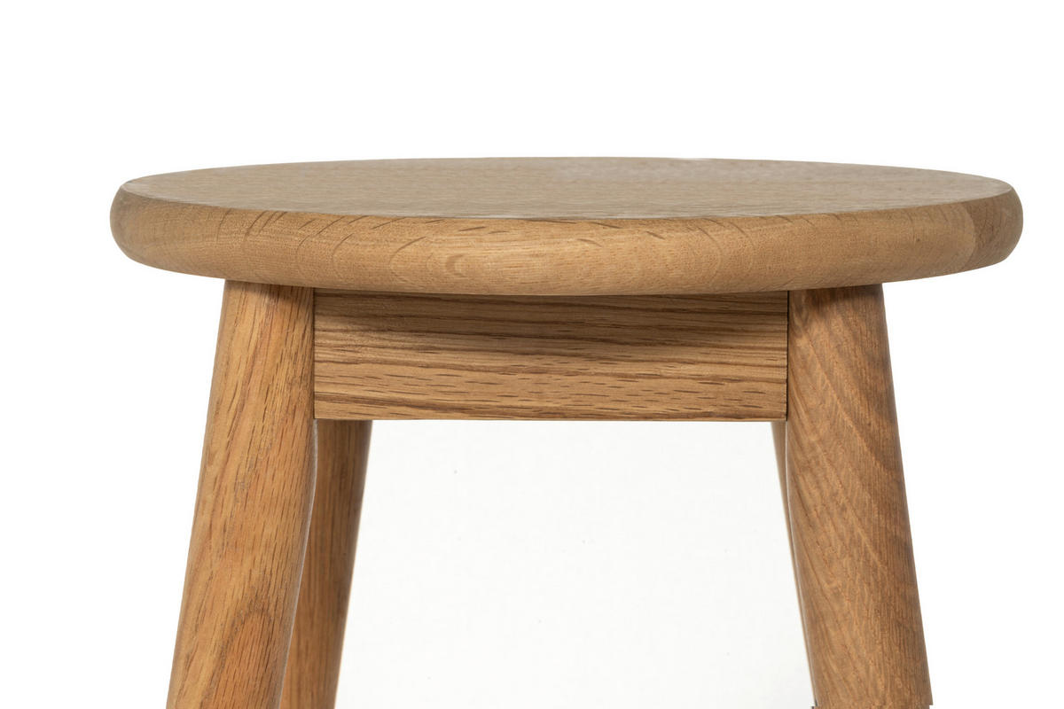 HOCKER Eiche Eichefarben  - Eichefarben, Natur, Holz (30/45/30cm) - Linea Natura