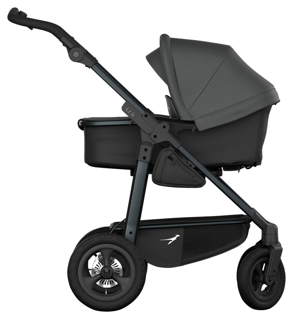 KOMBIKINDERWAGEN  - Anthrazit, Basics, Metall (57/110/108cm) - TFK