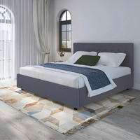 POLSTERBETT Anthrazit 180/200 cm  - Anthrazit/Schwarz, MODERN, Kunststoff/Textil (180/200cm) - MID.YOU