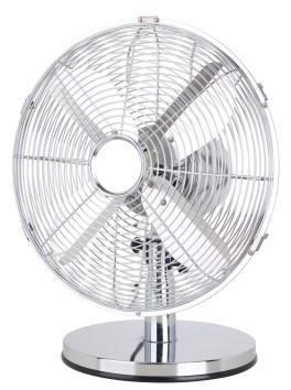 TISCHVENTILATOR - Chromfarben, Basics, Metall (30cm) - Mican