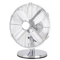 TISCHVENTILATOR - Chromfarben, Basics, Metall (30cm) - Mican