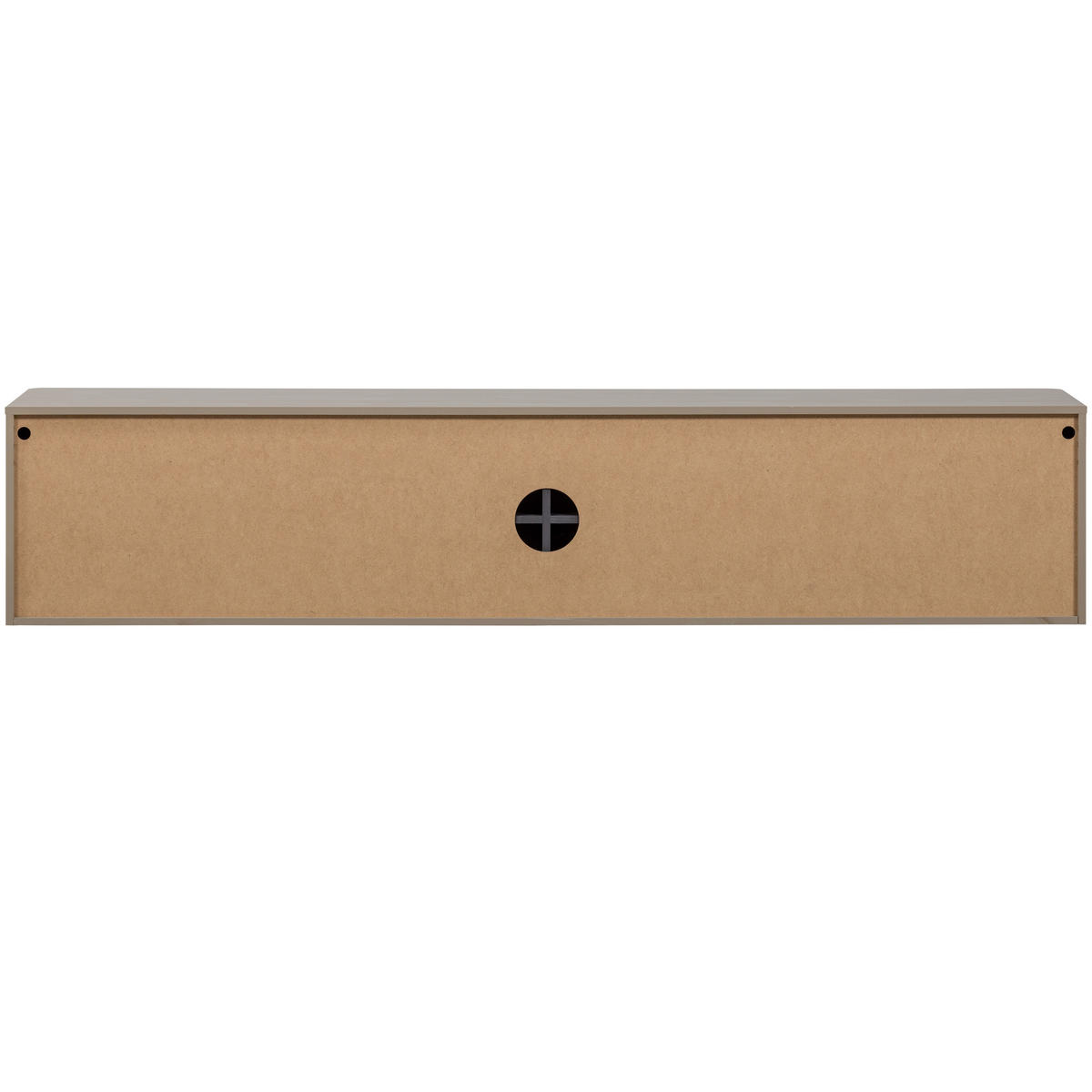 LOWBOARD Gunnar 200/56/44 cm  stehend, hängend  - Schlammfarben/Schwarz, Design, Holz/Metall (200/56/44cm) - Livetastic