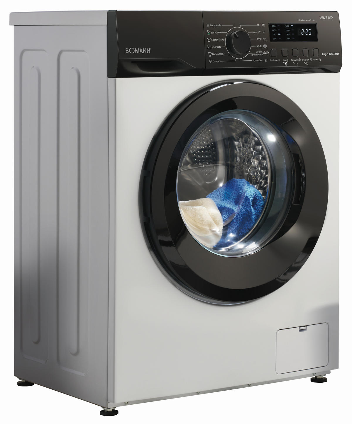 WASCHMASCHINE WA 7162  - Weiß, Trend, Metall (59,5/85,0/44,0cm) - Bomann