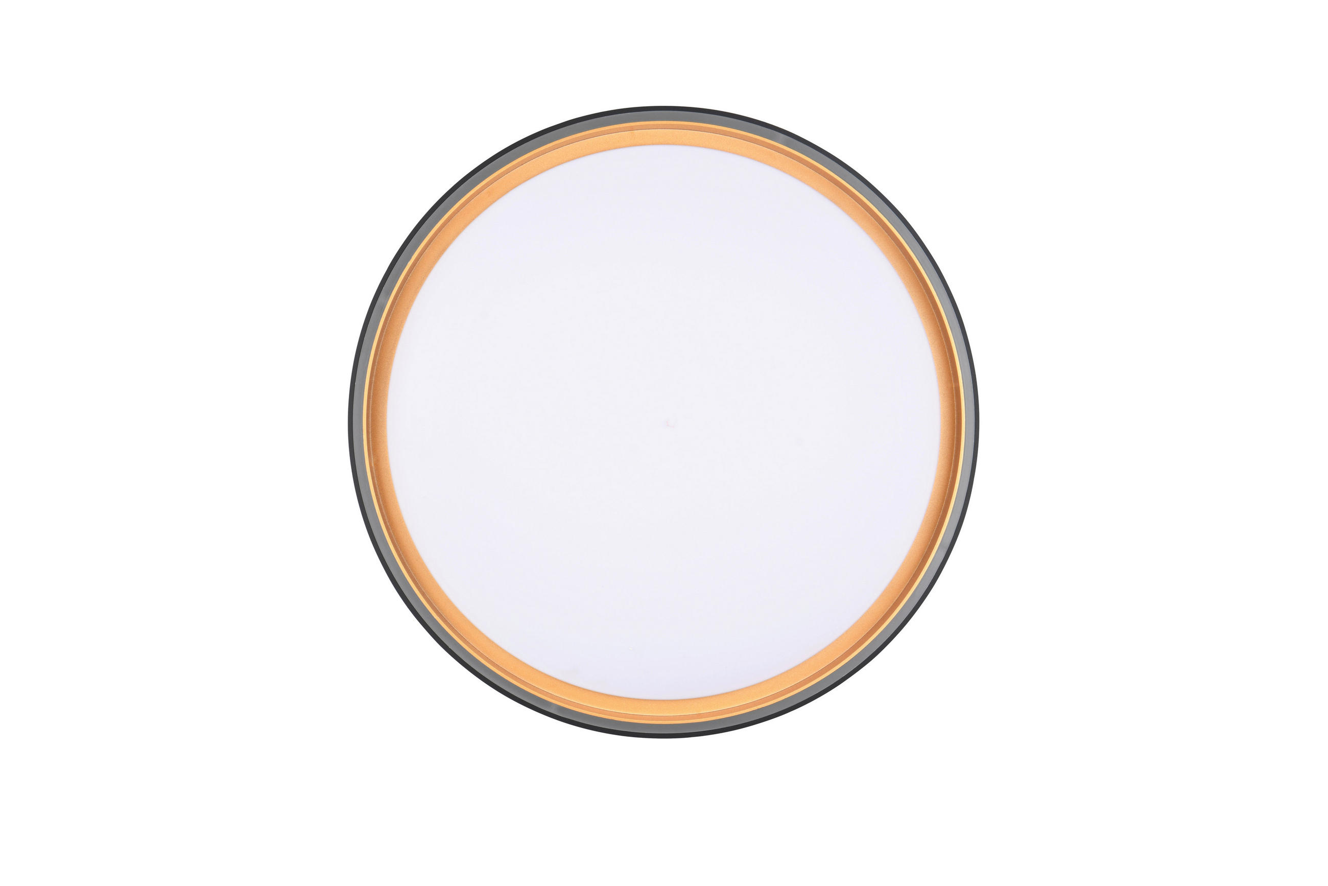 LED-DECKENLEUCHTE  40/7,5 cm    - Weiss/Goldfarben, Basics, Kunststoff (40/7,5cm)