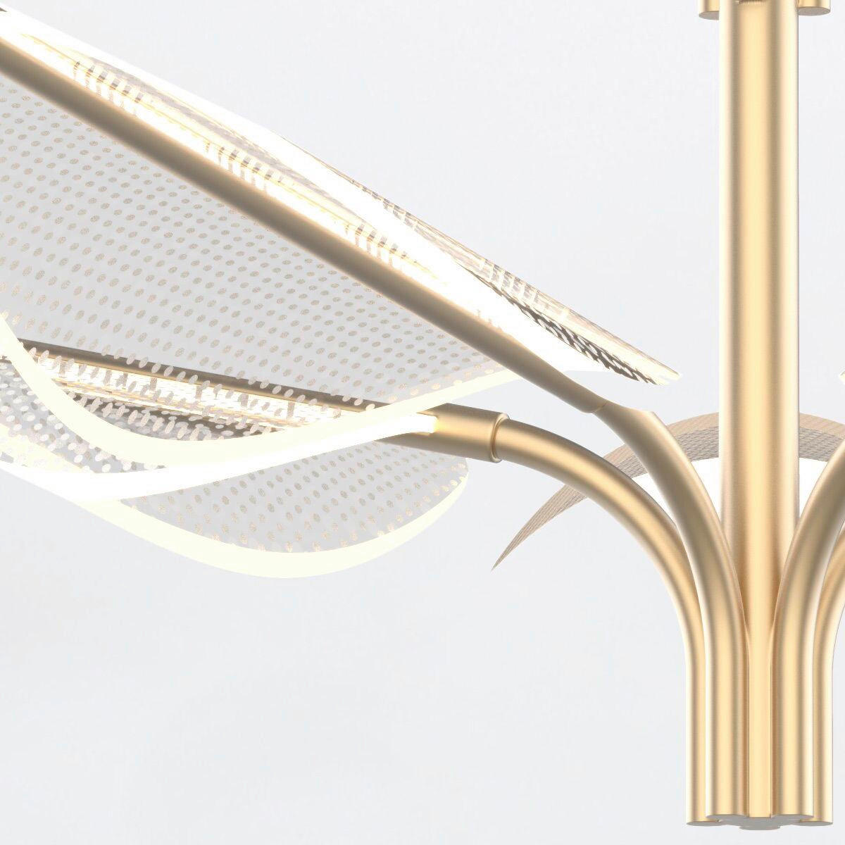 LED-KRONLEUCHTER Alora 44,5/78,7 cm   - Messingfarben, KONVENTIONELL, Kunststoff/Metall (44,5/78,7cm) - Elstead Lighting