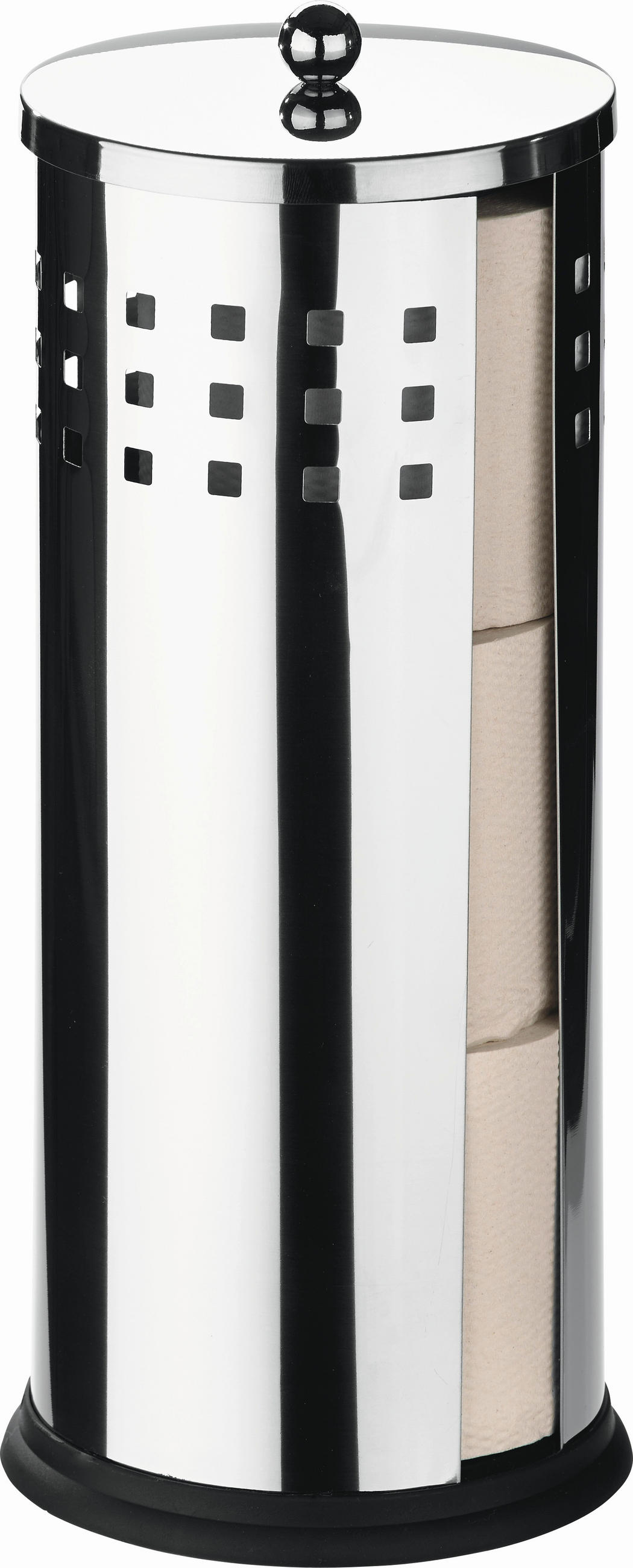 TOILETTENPAPIERHALTER - Edelstahlfarben, Basics, Metall (15/35cm) - Wenko