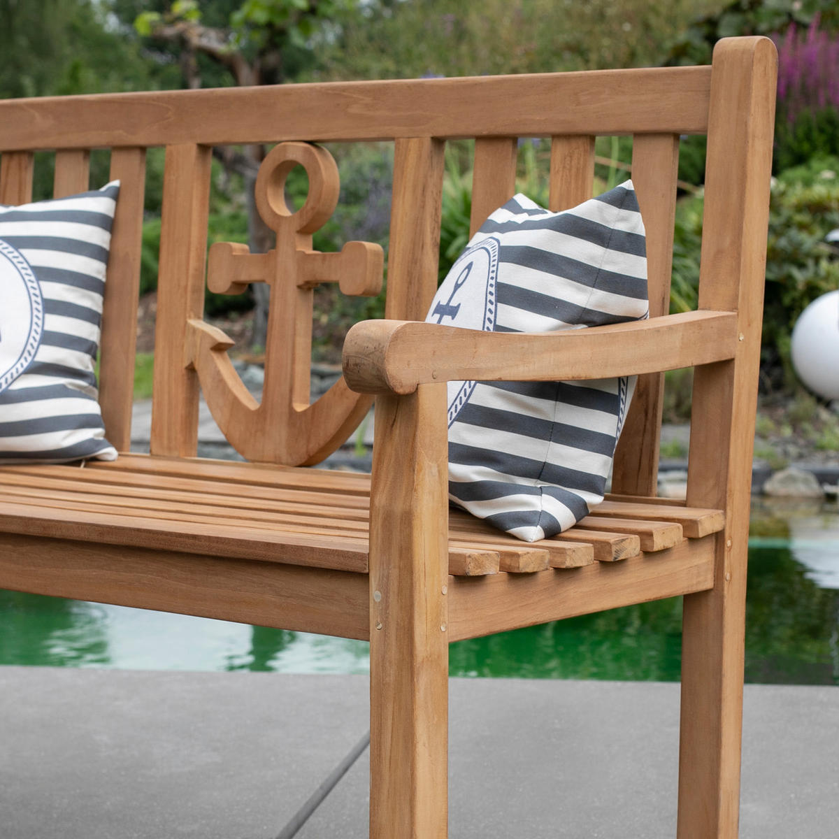 GARTENBANK 120/89/60 cm Teakholz   - Teakfarben, Basics, Holz (120/89/60cm) - Gardenson