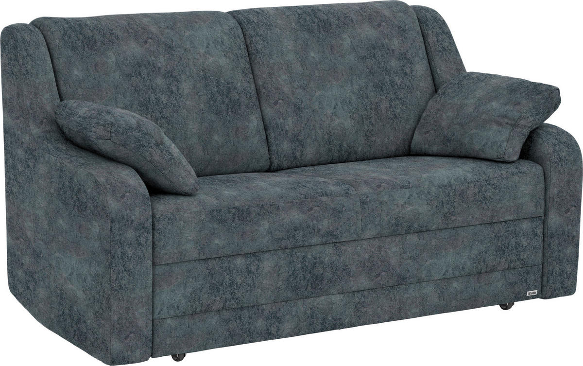 SCHLAFSOFA in Textil Anthrazit  - Anthrazit/Schwarz, Konventionell, Kunststoff/Textil (158/88/91cm) - Sedda