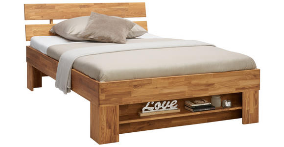 BETT 140/200 cm  in Wildeiche  - Wildeiche, Natur, Holz (140/200cm) - Carryhome