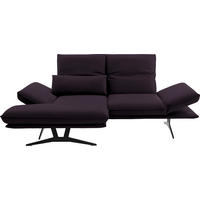 ECKSOFA  in Echtleder Violett  130/210 cm  - Gelb/Violett, Design, Leder/Metall (130/210cm) - Dieter Knoll