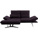 ECKSOFA  in Echtleder Violett  130/210 cm  - Gelb/Violett, Design, Leder/Metall (130/210cm) - Dieter Knoll