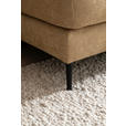 ECKSOFA in Flachgewebe Gelb  177/253 cm  - Gelb/Schwarz, Design, Textil/Metall (177/253cm) - Dieter Knoll