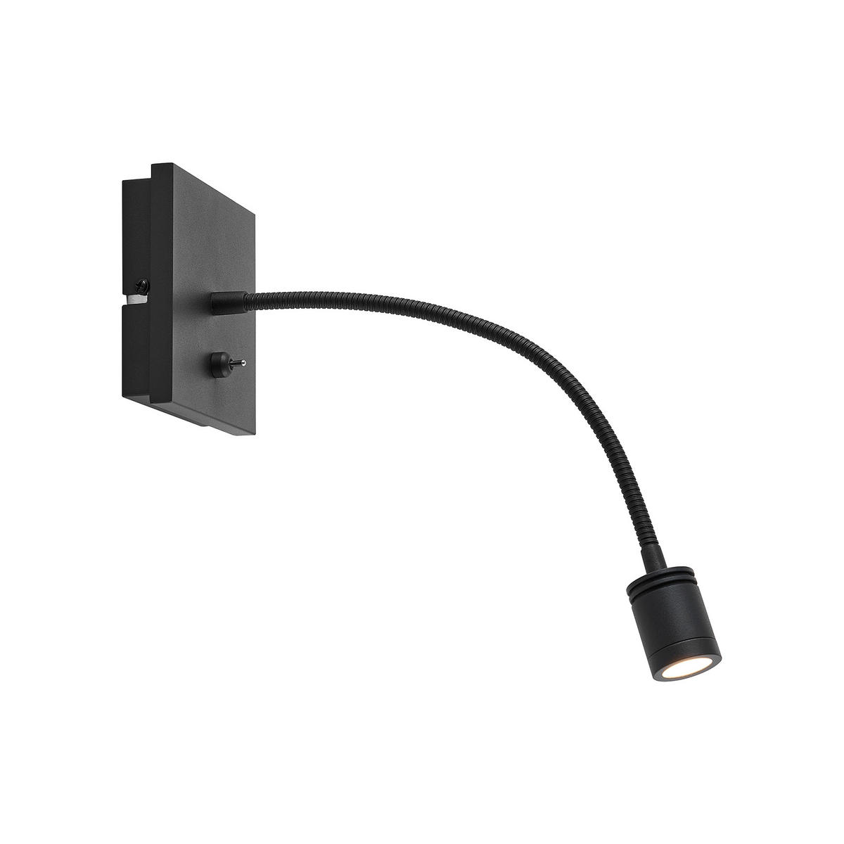 LED-WANDLEUCHTE - Schwarz, Konventionell, Kunststoff/Metall (11/11/35cm) - Novel