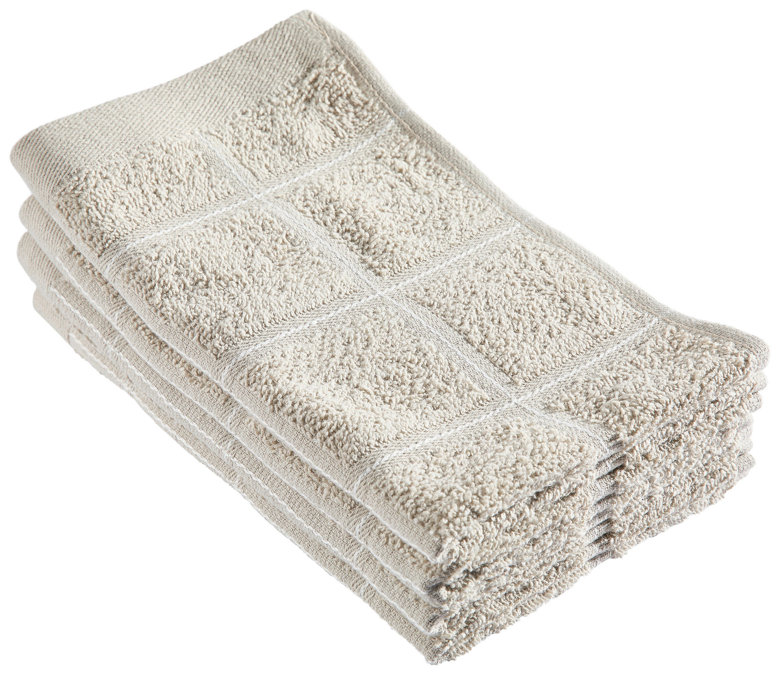 SET GÄSTHANDDUKAR CHECK ljusgrå 2 delar 30/50 cm  - ljusgrå, textil (30/50cm) - Esposa