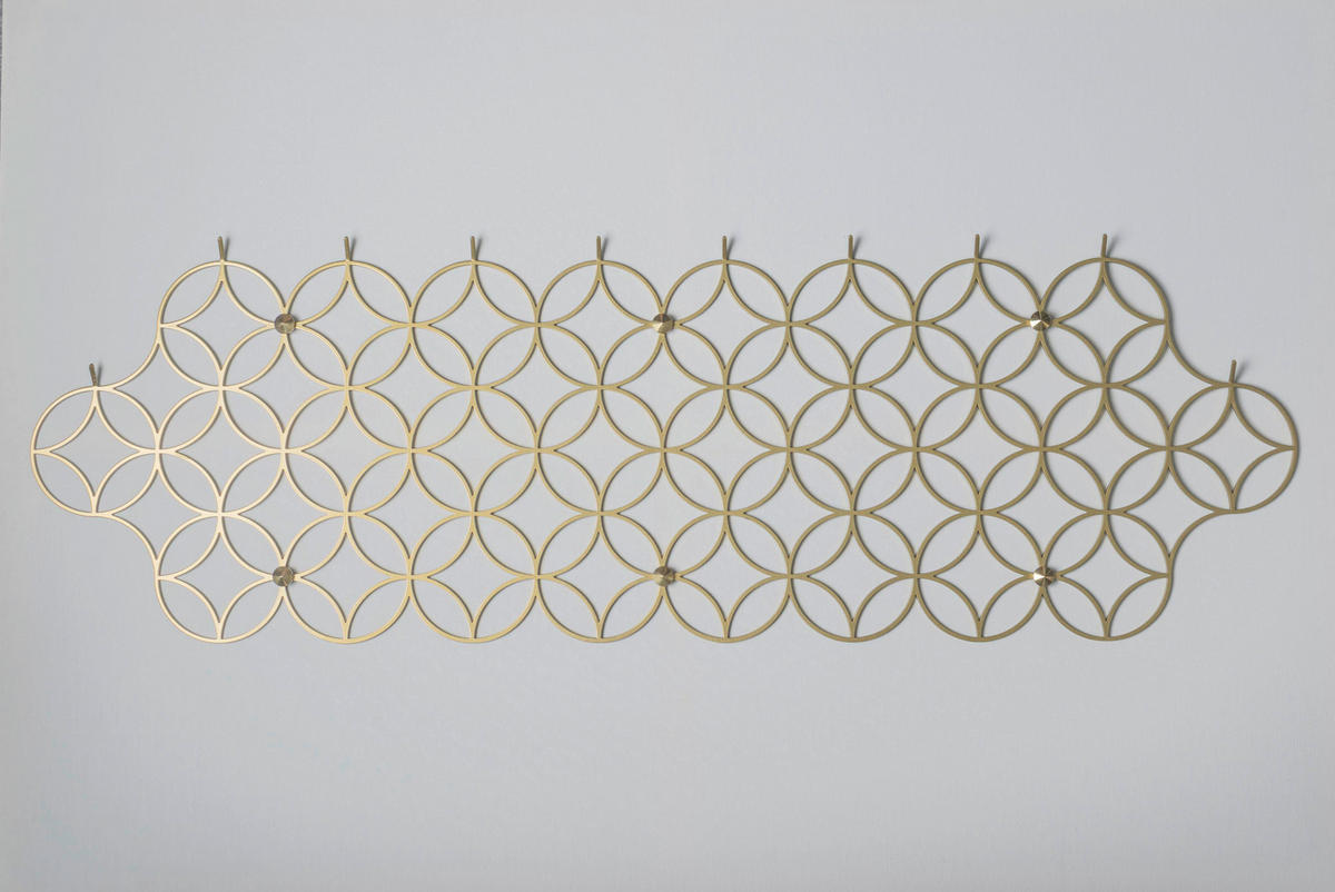 WANDGARDEROBE  in Goldfarben  - Goldfarben, Design, Metall (2,5/92/30cm) - MID.YOU