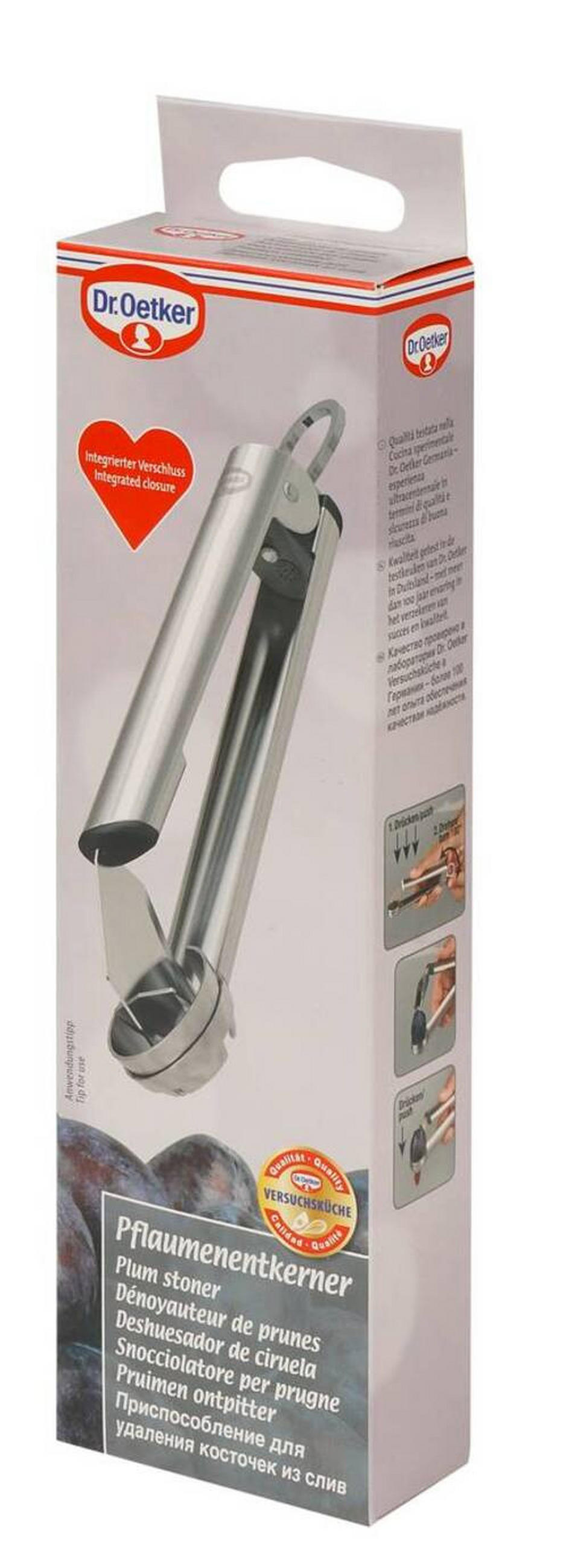 OBSTENTKERNER Dr. Oetker  - Silberfarben, Basics, Metall (17,5cm) - Dr.Oetker