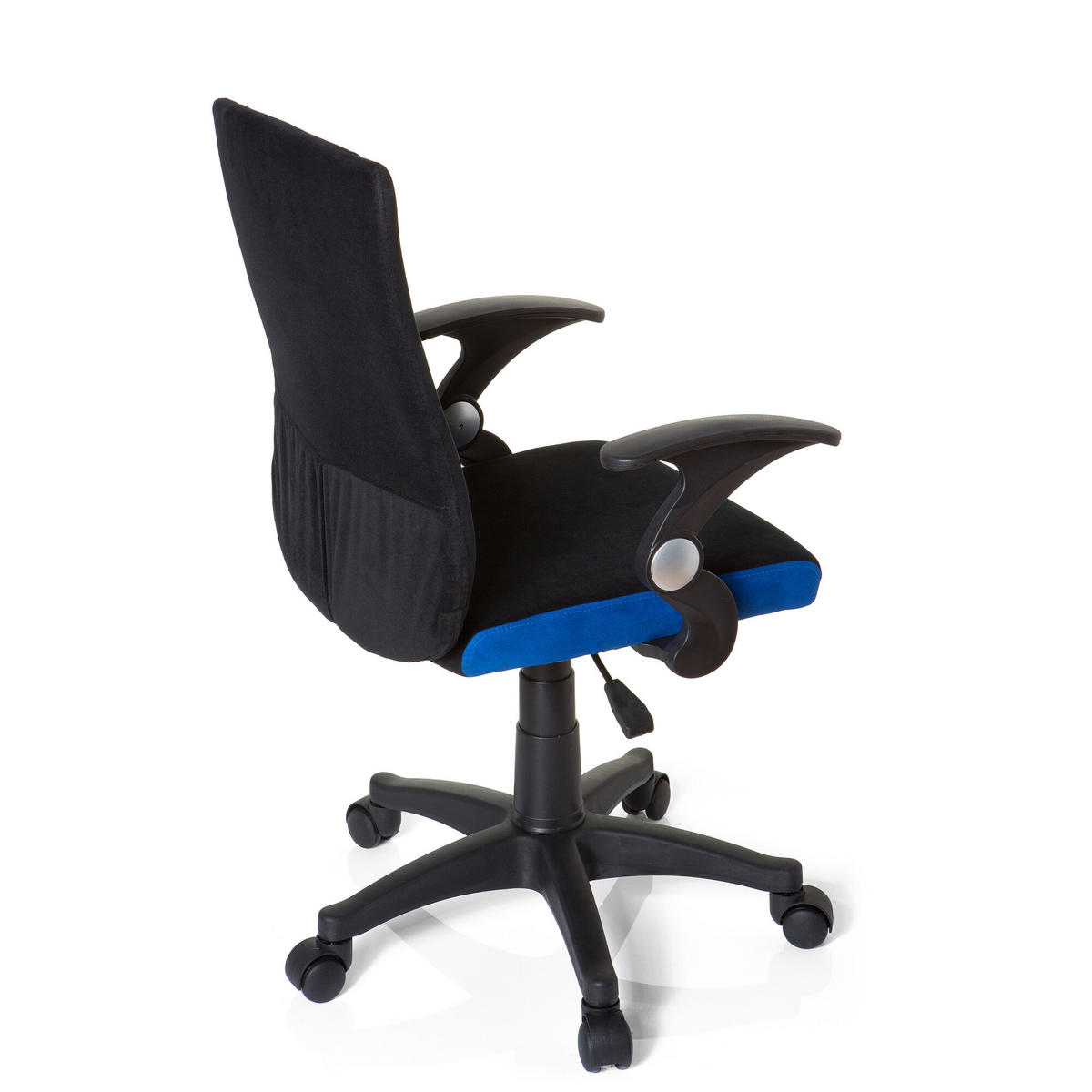 OTOČNÁ ŽIDLE PRO MLÁDEŽ, modrá, černá - modrá/černá, Basics, plast (50/87-97/40cm) - MID.YOU