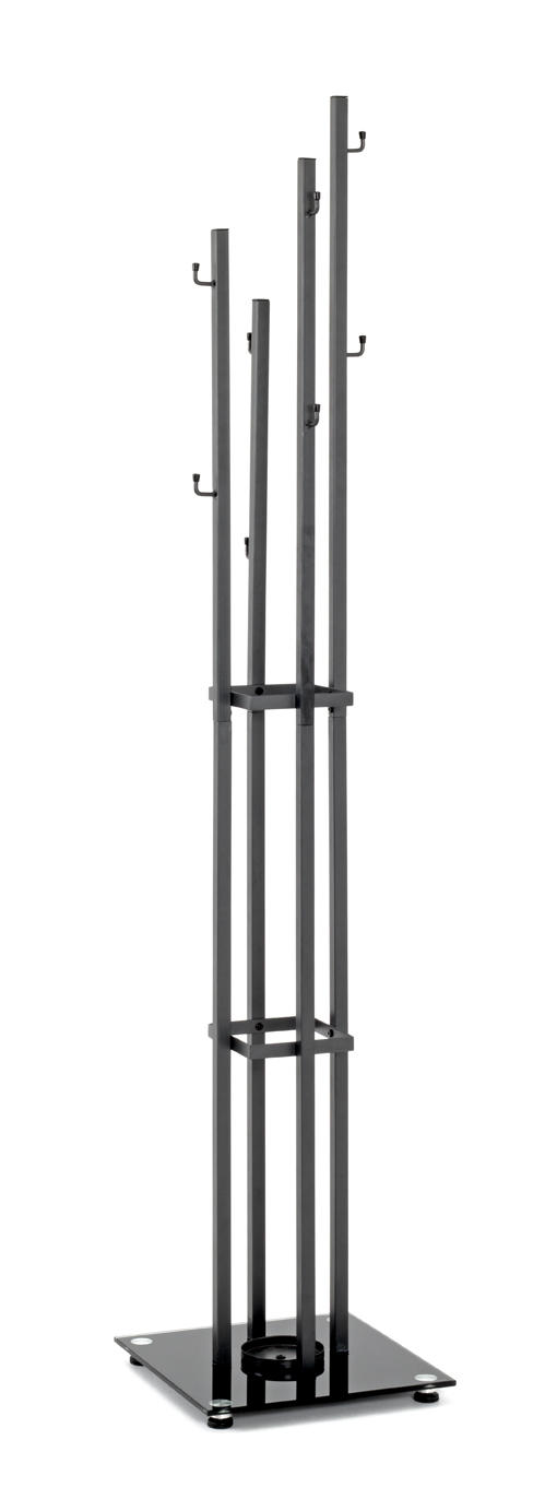 STOJAN DO ŠATNY - antracitová, Moderní, kov (35/182/35cm) - Dieter Knoll