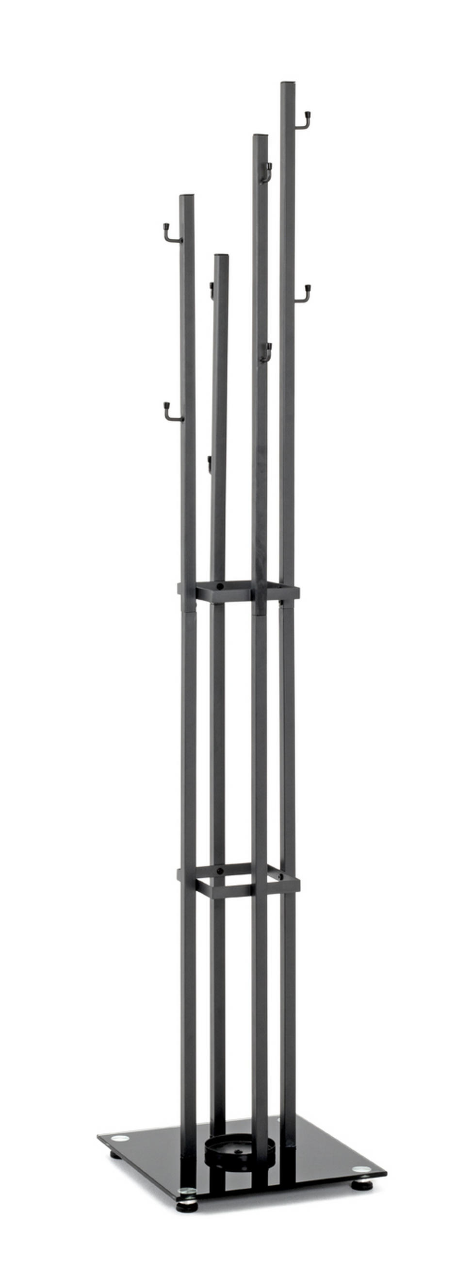 STOJAN DO ŠATNY - antracitová, Moderní, kov (35/182/35cm) - Dieter Knoll