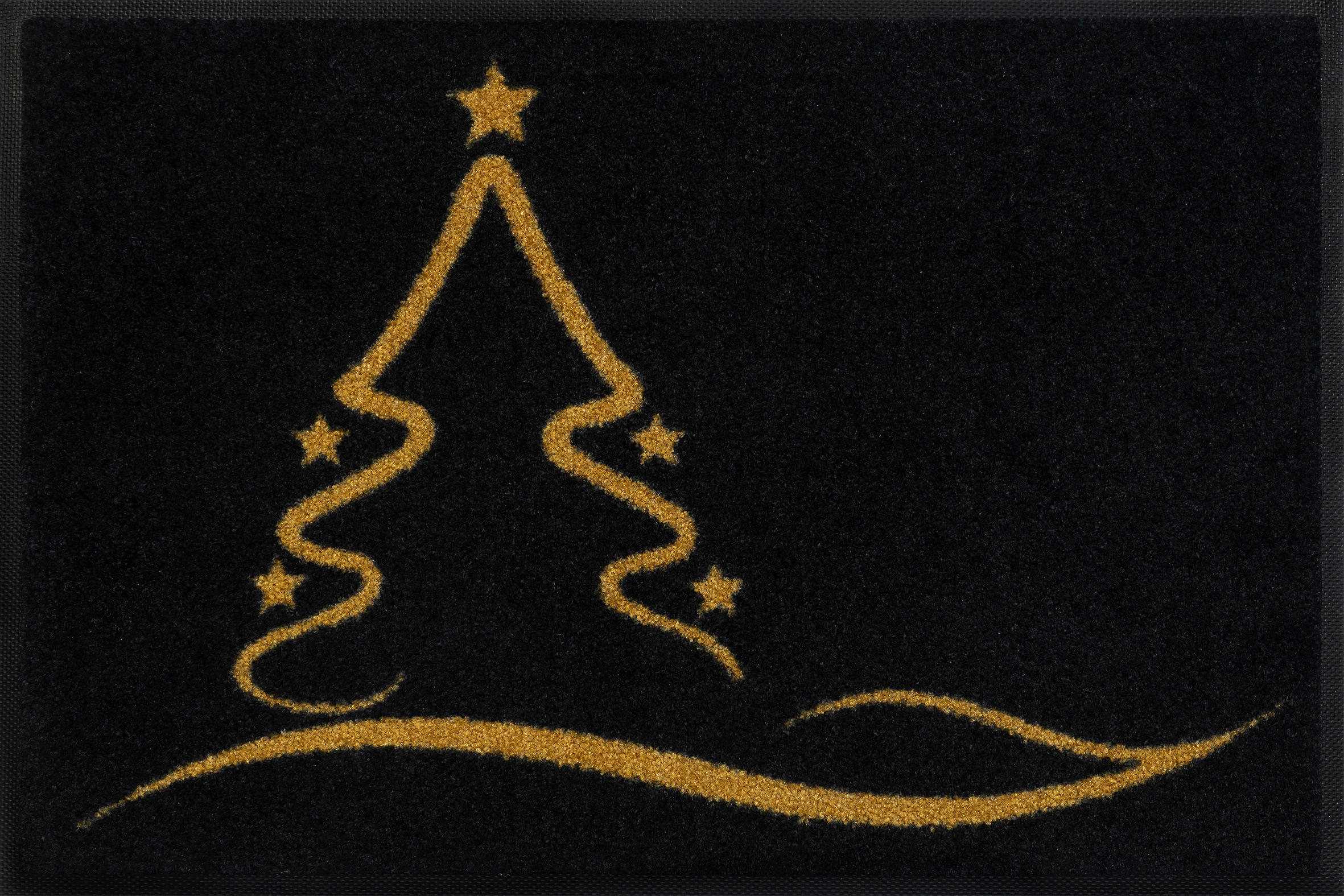 FUßMATTE 40/60 cm Golden Shine  - Goldfarben/Schwarz, KONVENTIONELL, Kunststoff/Textil (40/60cm) - wash+dry