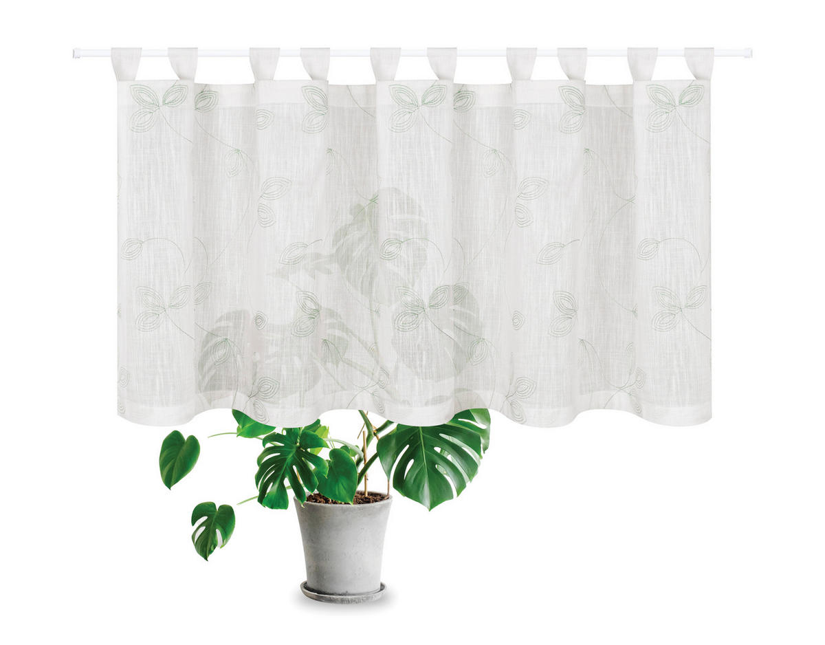 KURZGARDINE   150/50 cm   - Grau, Basics, Textil (150/50cm)