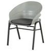 KŘESLO, kov, plast, šedá, černá - šedá/černá, Design, kov/plast (50/84/62cm)