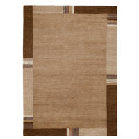 WOLLTEPPICH 140/200 cm Braun rechteckig  - Braun, Basics, Textil (140/200cm) - Cazaris