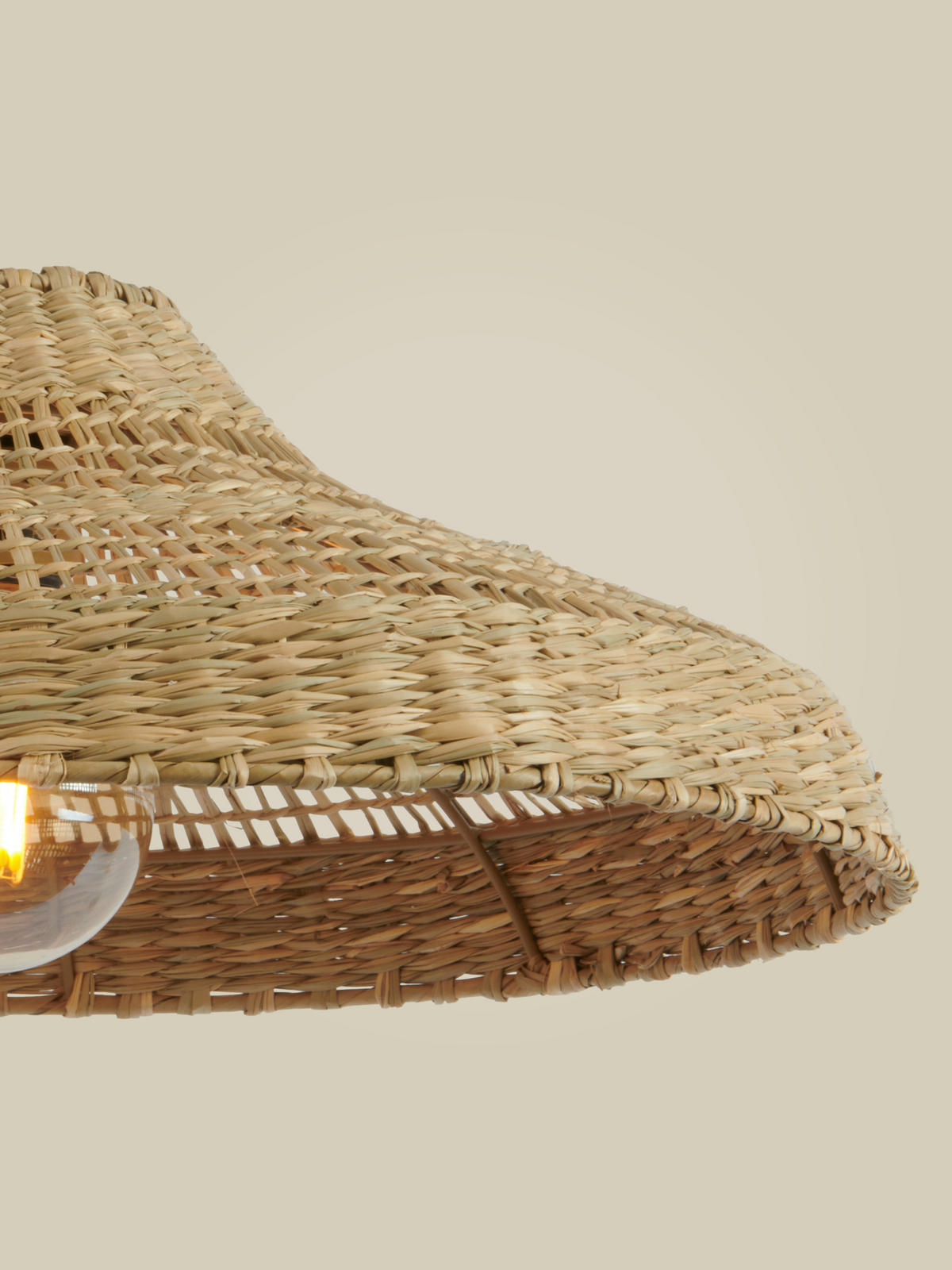 HÄNGELEUCHTE Good & Mojo 60/267 cm  - Beigebraun, Trend, Naturmaterialien (60/267cm) - Good & Mojo