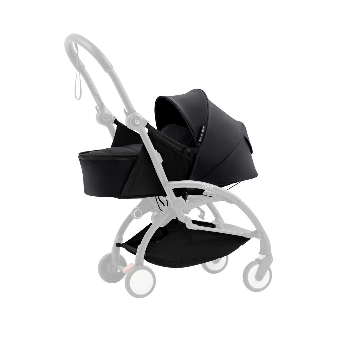 LIEGEWANNE  - Schwarz, Basics, Textil (45,5/44/77cm) - Stokke