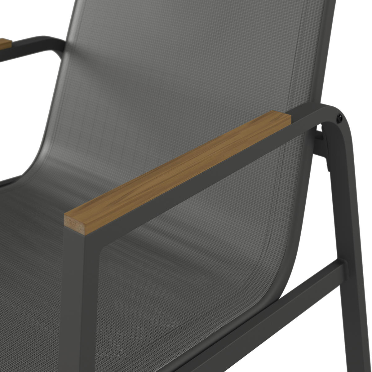 LOUNGEGARNITUR Eisen  - Dunkelgrau/Naturfarben, MODERN, Glas/Kunststoff - Ambia Garden