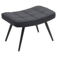 HOCKER in Textil, Holzwerkstoff Dunkelgrau  - Dunkelgrau/Schwarz, MODERN, Holzwerkstoff/Textil (60/39/41cm) - MID.YOU