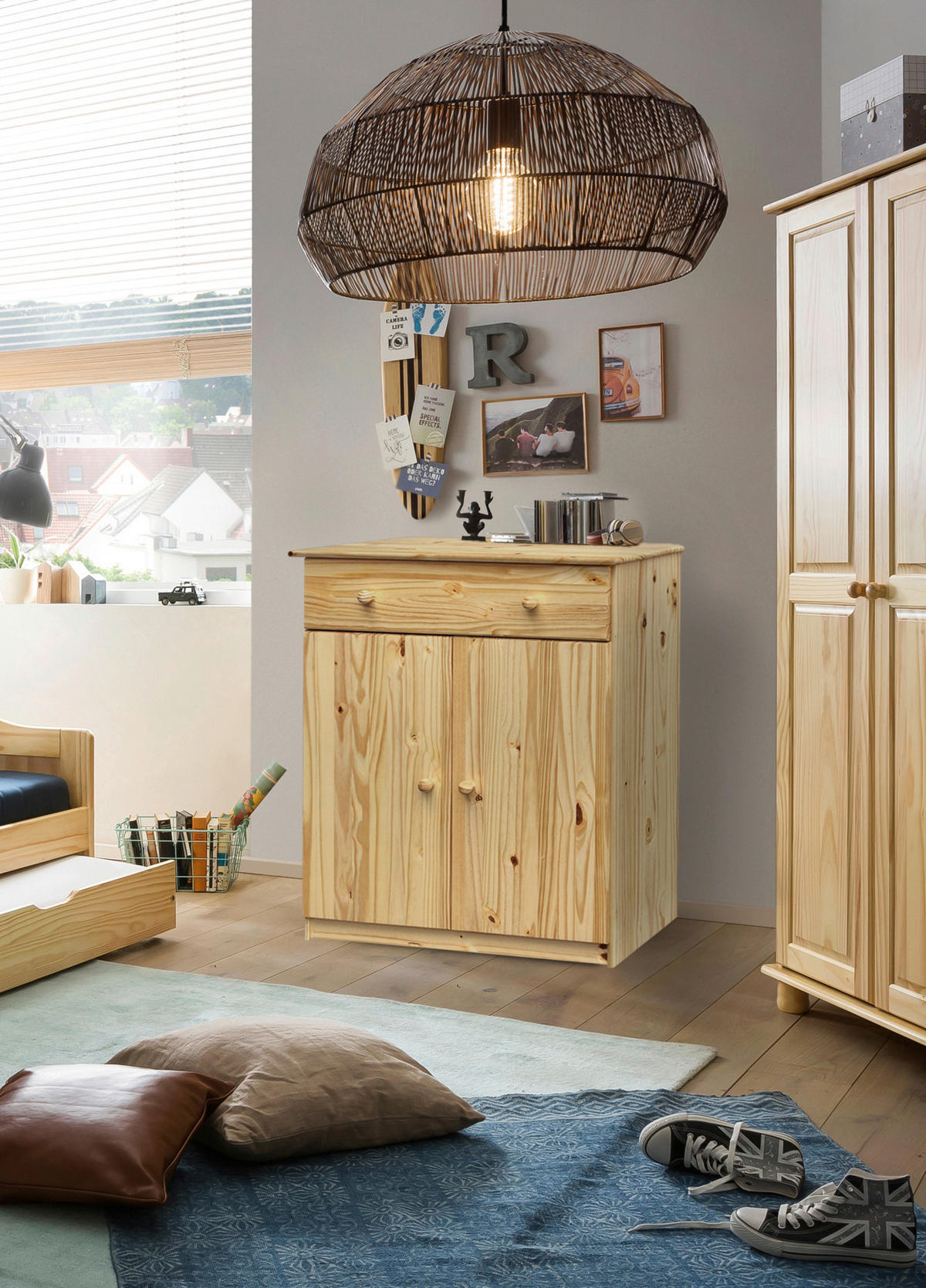 KOMMODE  in 91/107/43 cm  - Naturfarben, Natur, Holz (91/107/43cm) - Livetastic