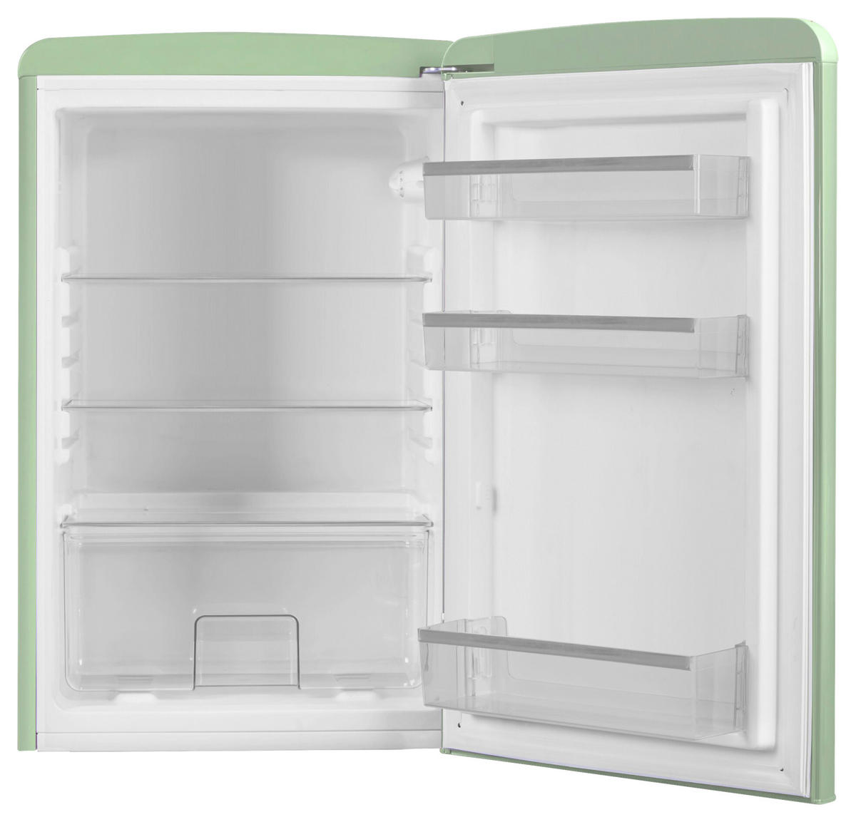 KÜHLSCHRANK 55/86/61,5 cm VKS15623-1M  - Mintgrün, Basics, Glas/Metall (55/86/61,5cm) - Amica