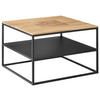 COUCHTISCH in Metall 65/65/41,5 cm  - Wildeiche/Schwarz, Design, Holz/Metall (65/65/41,5cm) - Johann Jakob