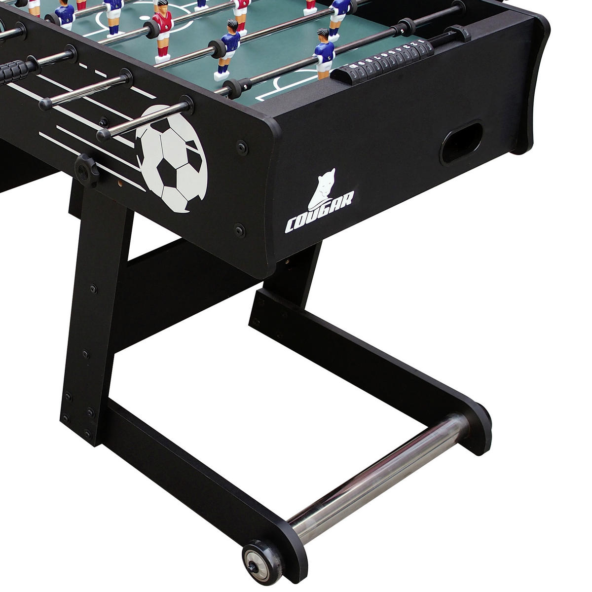 TISCHFUßBALL SKORPION KICK - Schwarz, MODERN, Holz (121/61/81cm) - Ambia Garden