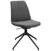 STUHL  in Stahl Flachgewebe  - Grau, Design, Textil/Metall (46/85-88/55cm) - Johann Jakob