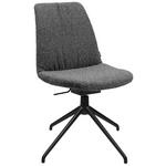 STUHL  in Stahl Flachgewebe Metall, Textil  - Grau, Design, Textil/Metall (46/85-88/55cm) - Johann Jakob