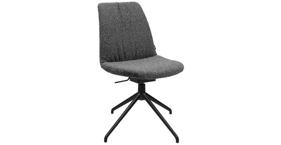 STUHL  in Stahl Flachgewebe Metall, Textil  - Grau, Design, Textil/Metall (46/85-88/55cm) - Johann Jakob