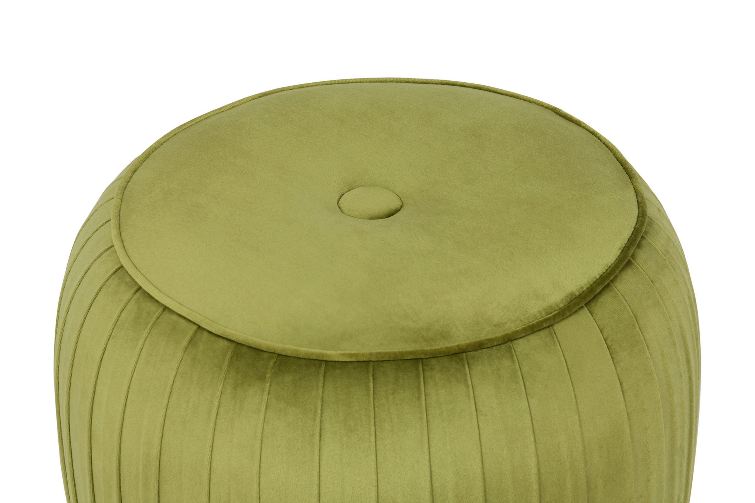 TABURET, plast, kov, 43/42/43 cm - zelená/barvy zlata, Design, kov/plast (43/42/43cm)