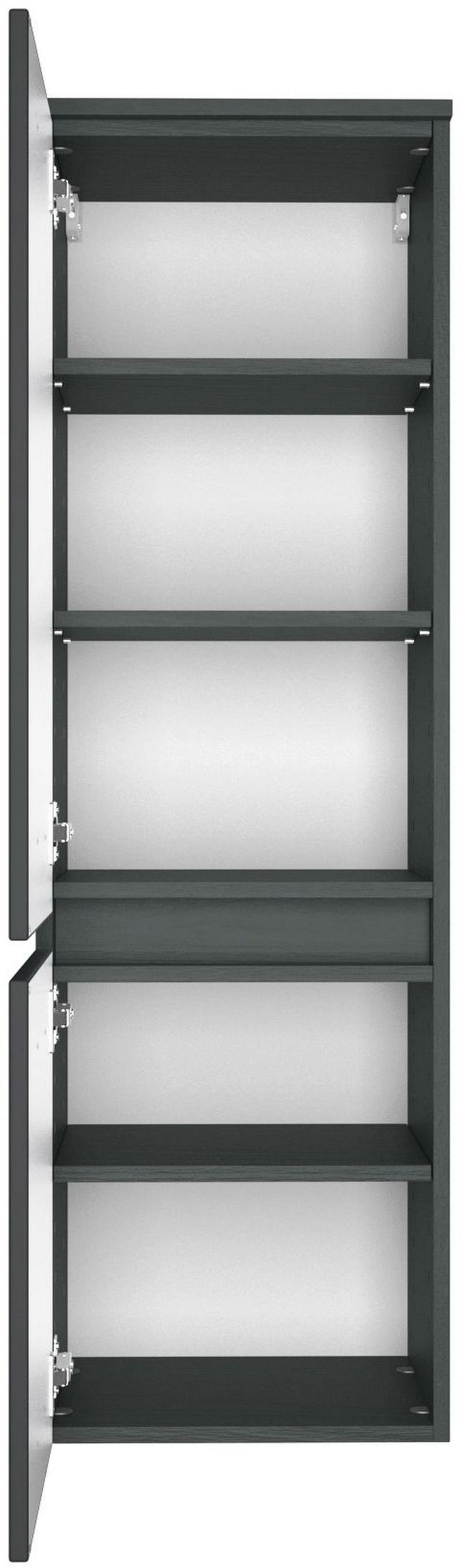 MIDISCHRANK 40/130/35 cm  - Silberfarben/Grau, MODERN, Holzwerkstoff/Kunststoff (40/130/35cm) - Held