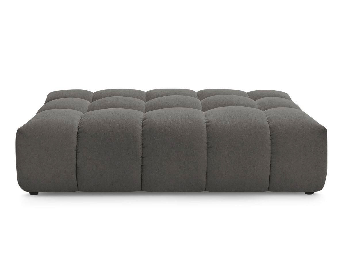 HOCKER EVEREST Struktur Dunkelgrau  - Dunkelgrau/Schwarz, MODERN, Kunststoff/Textil (166/100/40cm)