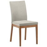 STUHL in Holz, Textil Eichefarben, Sandfarben  - Sandfarben/Eichefarben, KONVENTIONELL, Holz/Textil (47/95/60cm) - Cantus