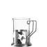 TEEGLÄSERSET 2-teilig - Edelstahlfarben/Transparent, KONVENTIONELL, Glas/Metall (10/9,5/7,9cm) - Leonardo TEEGLÄSERSET 2-teilig - Edelstahlfarben/Transparent, KONVENTIONELL, Glas/Metall (10/9,5/7,9cm) - Leonardo