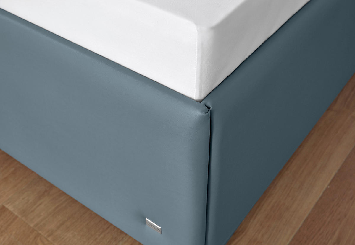 POLSTERBETT 120/200 cm  in Hellblau  - Hellblau, Basics, Holzwerkstoff/Textil (120/200cm) - RUF Betten