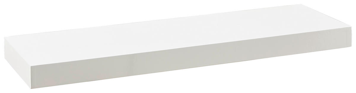 WANDBOARD Weiß Hochglanz  - Weiß Hochglanz, Basics, Holzwerkstoff (80/5/25cm) - Xora