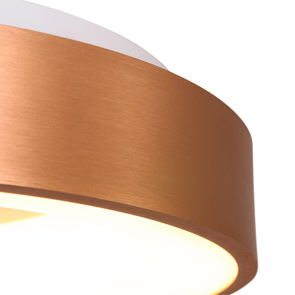 LED-DECKENLEUCHTE Ringlede 48/9 cm   - Goldfarben, Basics, Kunststoff/Metall (48/9cm)