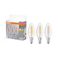LED-FILAMENT-LEUCHTMITTEL   E14 40 W 470 lm  - Klar, Basics, Glas (3,5/10cm) - Osram