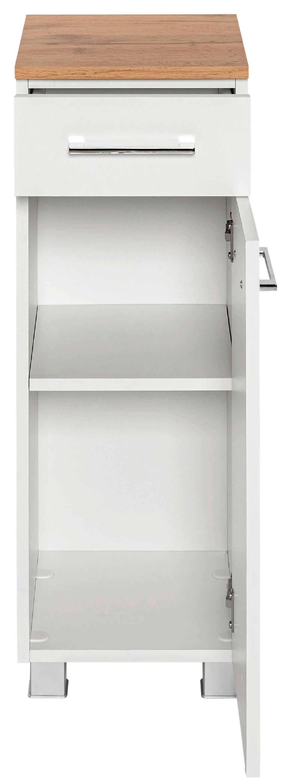 UNTERSCHRANK 30/79/35 cm   - Chromfarben/Silberfarben, MODERN, Holzwerkstoff/Kunststoff (30/79/35cm) - Held