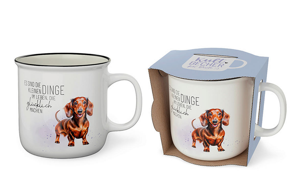 BECHER    - Schwarz, Basics, Keramik (12,5/9,4/9,2cm)